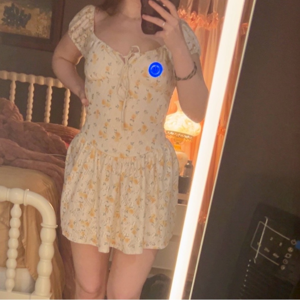 Jessica Simpson Floral dress - White and Yellow